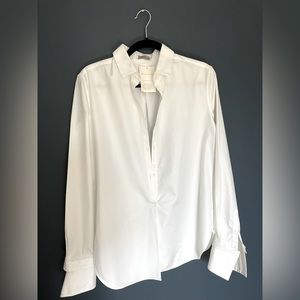 *New with tags* Moda Operandi white long sleeve blouse, 3/4 button down